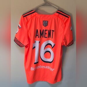 Grant Ament #16 PLL Archers Lacrosse Club Adidas Jersey - Orange Men Size Medium
